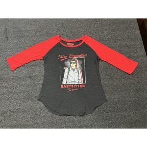 Stranger Things Steve Harrington Babysitter Service Graphic‎ Raglan T-Shirt